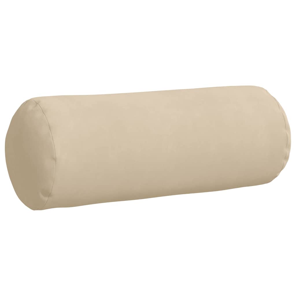 Hengerpárnák 2 pcs Krém Ø 25 x 70 cm Mikroszálas Szövet