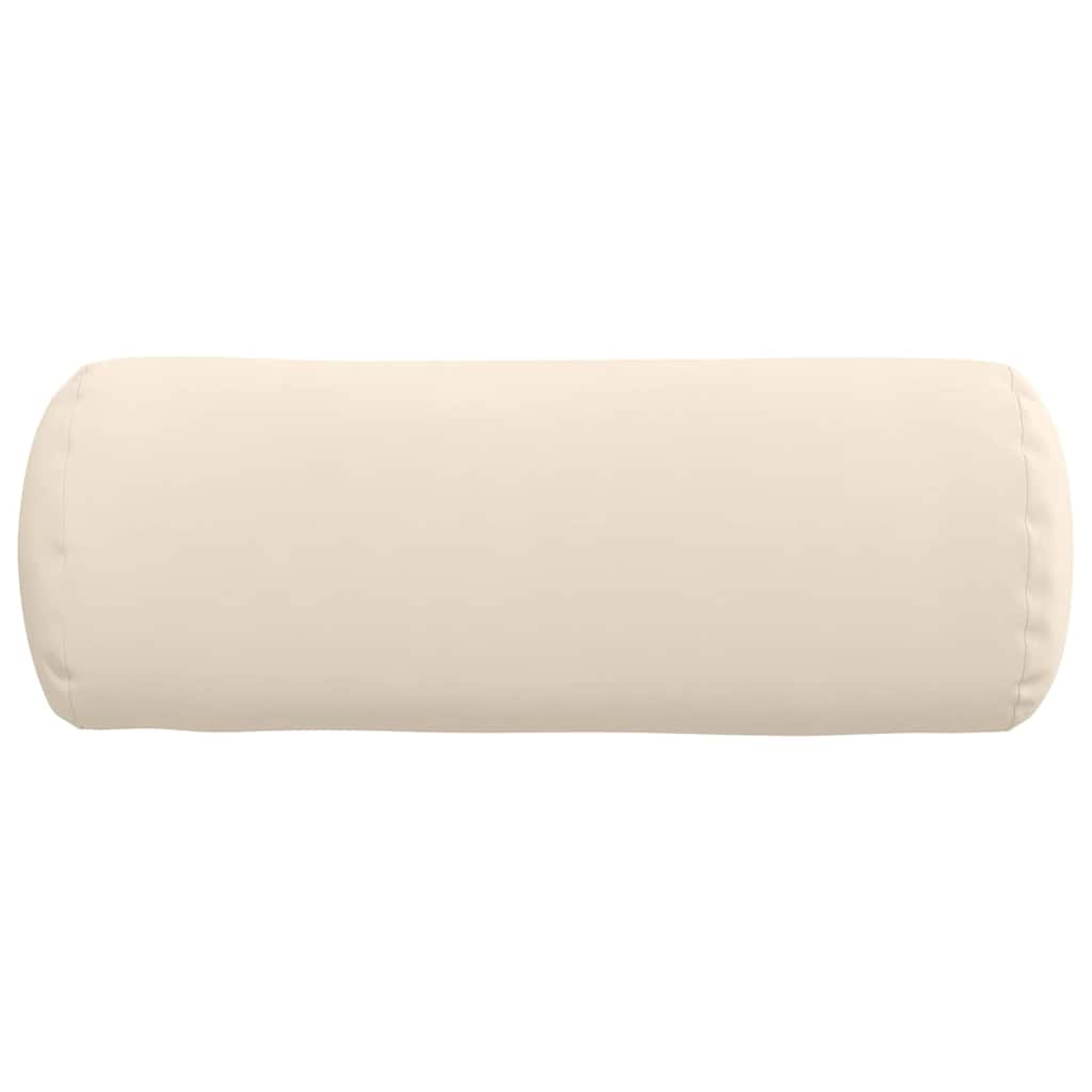 Hengerpárnák 2 pcs Bézs Ø 25 x 70 cm Mikroszálas Szövet