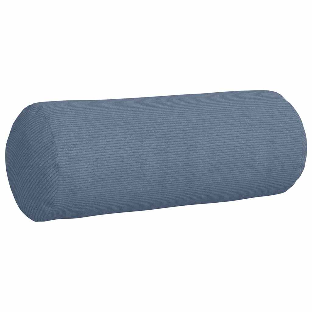 Hengerpárnák 2 pcs Kék Ø 25 x 70 cm Bársonyos szövet