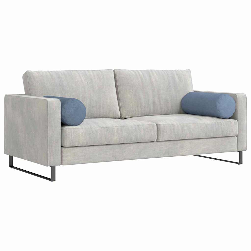 Hengerpárnák 2 pcs Kék Ø 25 x 70 cm Bársonyos szövet