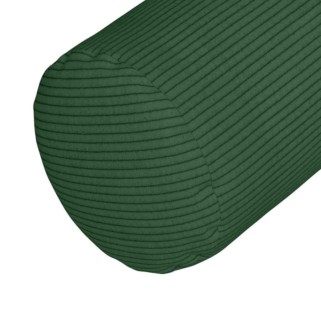 Hengerpárnák 2 pcs Sötétzöld Ø 25 x 70 cm Bársonyos szövet