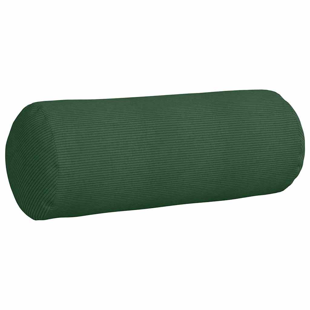 Hengerpárnák 2 pcs Sötétzöld Ø 25 x 70 cm Bársonyos szövet