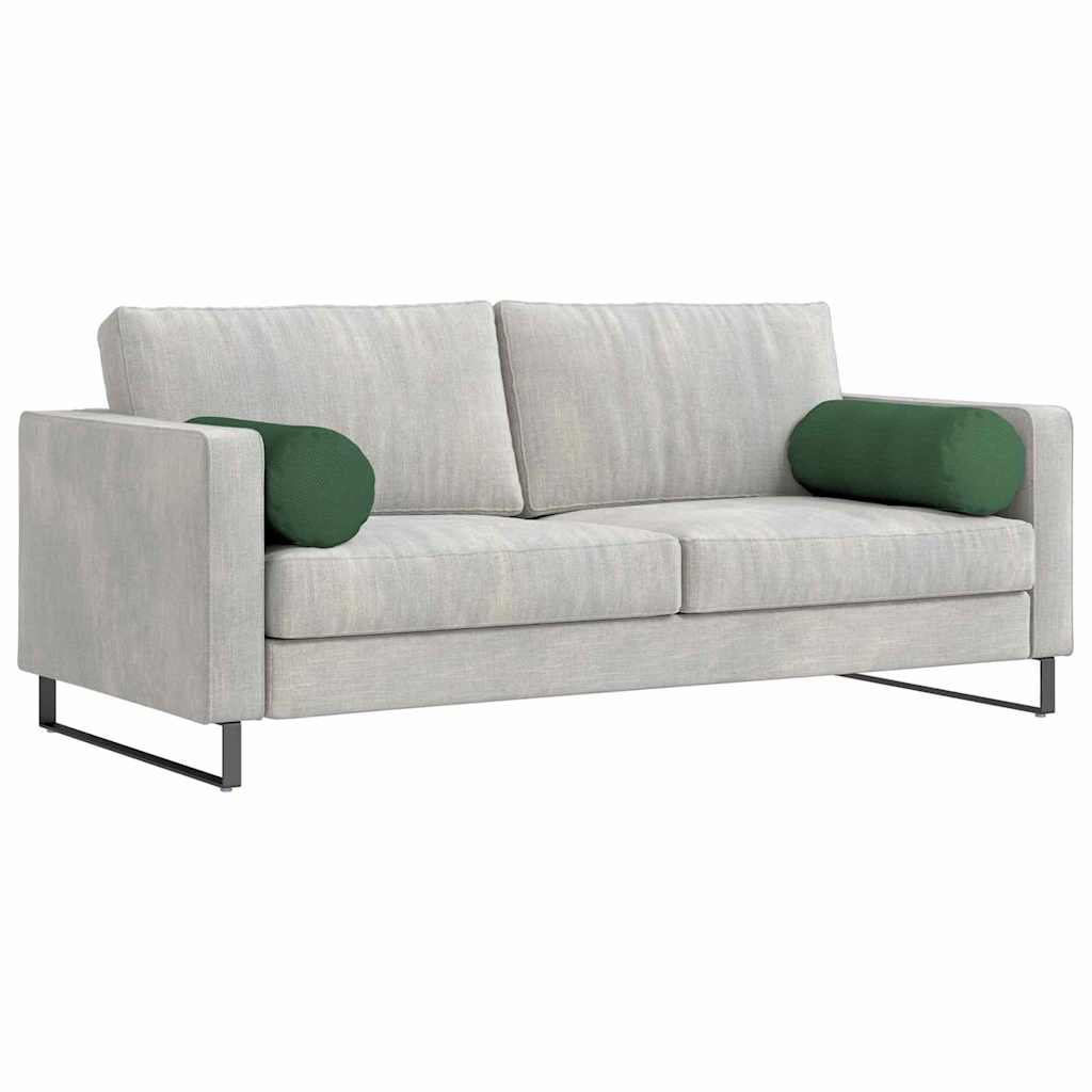Hengerpárnák 2 pcs Sötétzöld Ø 25 x 70 cm Bársonyos szövet