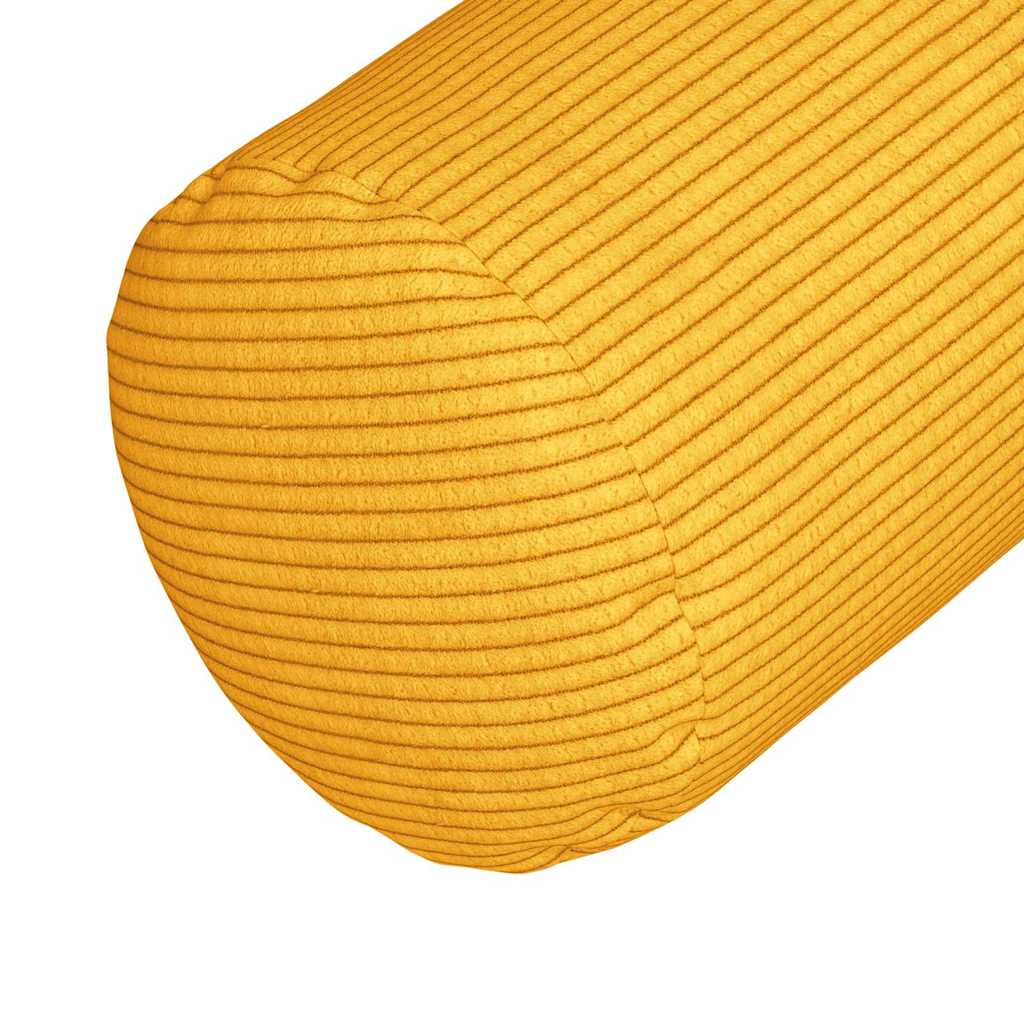 Hengerpárnák 2 pcs Világos sárga Ø 25 x 70 cm Bársonyos szövet