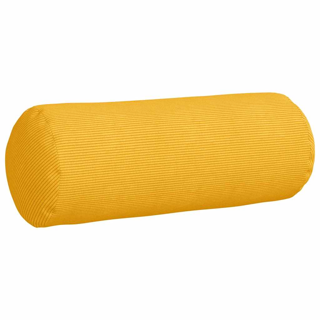 Hengerpárnák 2 pcs Világos sárga Ø 25 x 70 cm Bársonyos szövet
