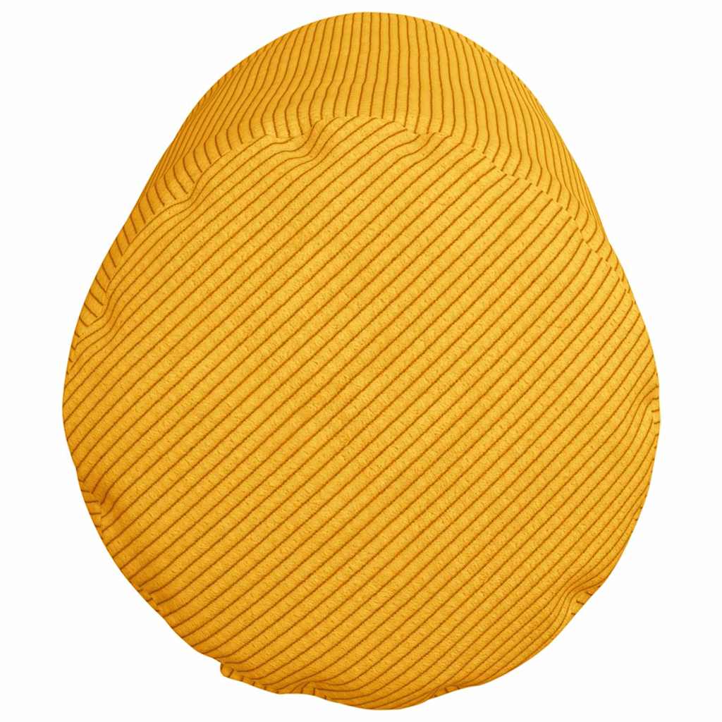 Hengerpárnák 2 pcs Világos sárga Ø 25 x 70 cm Bársonyos szövet