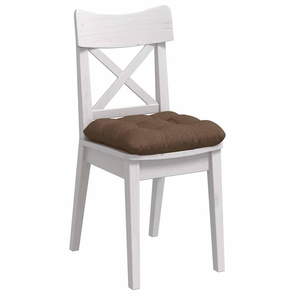 Ülőpárnák 4 pcs Szövet Barna 40 x 40 x 12 cm