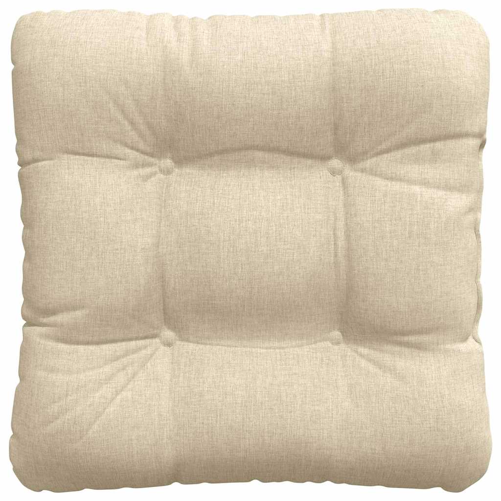 Ülőpárnák 4 pcs Szövet Krémszínű 40 x 40 x 12 cm