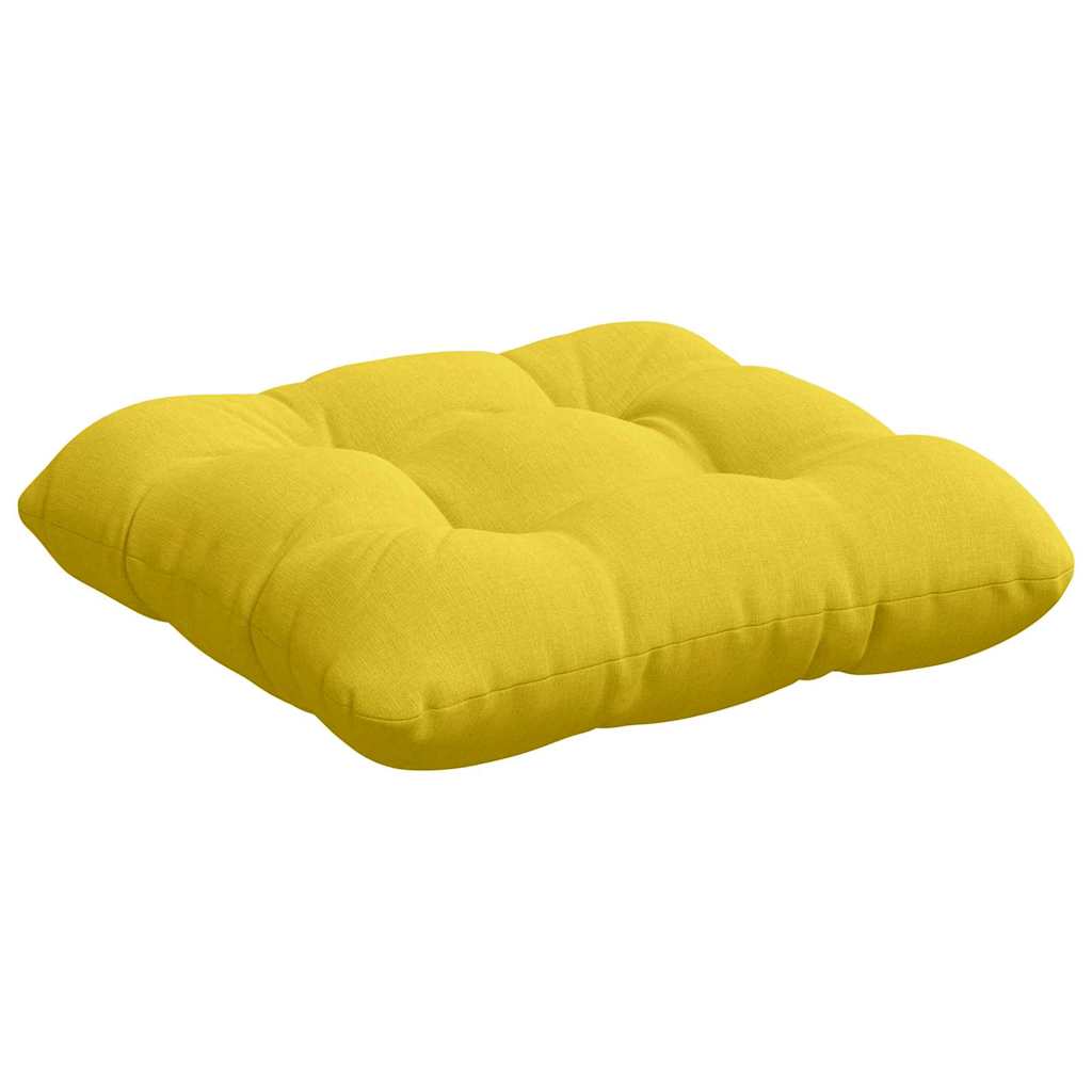 Ülőpárnák 4 pcs Szövet Világos sárga 40 x 40 x 12 cm