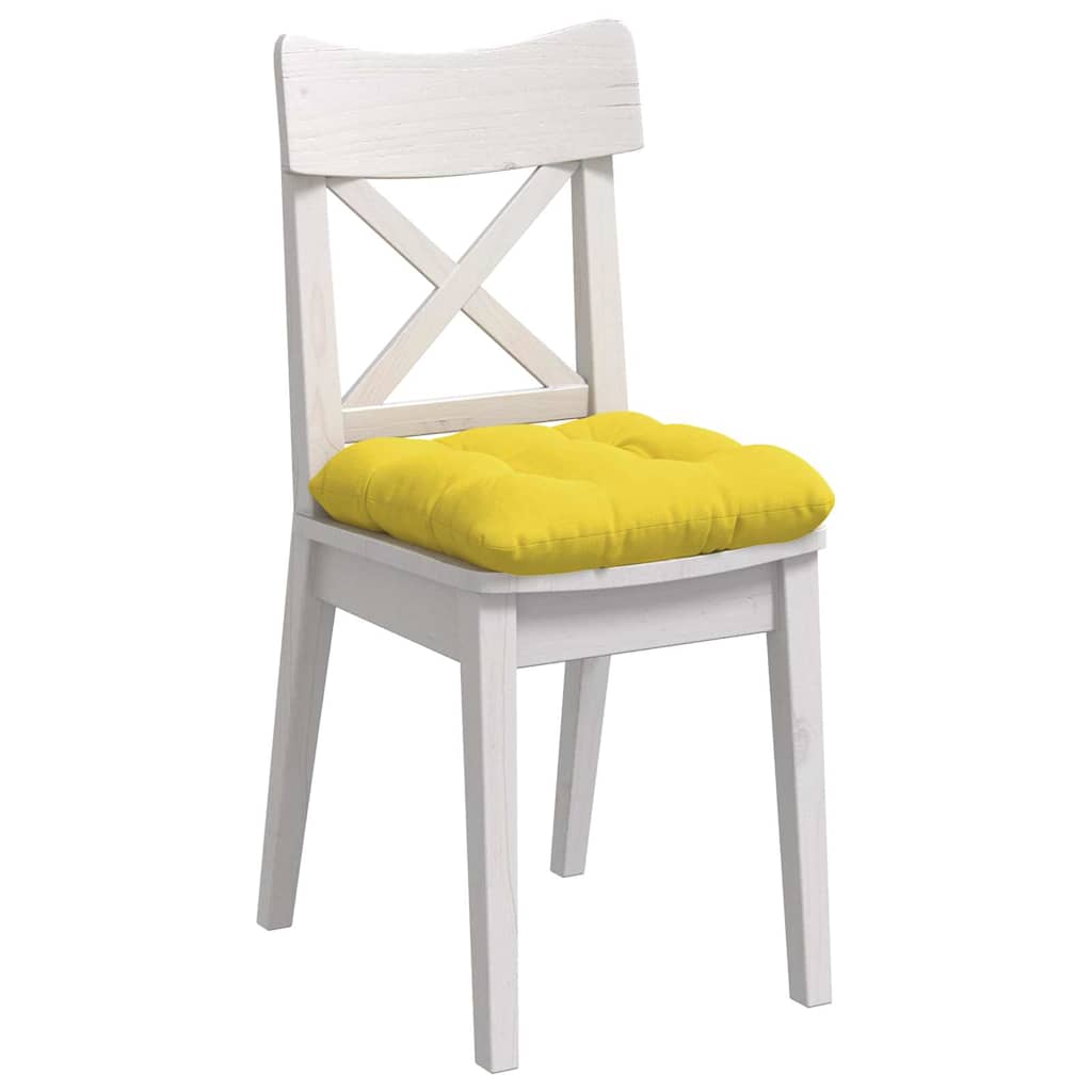 Ülőpárnák 4 pcs Szövet Világos sárga 40 x 40 x 12 cm