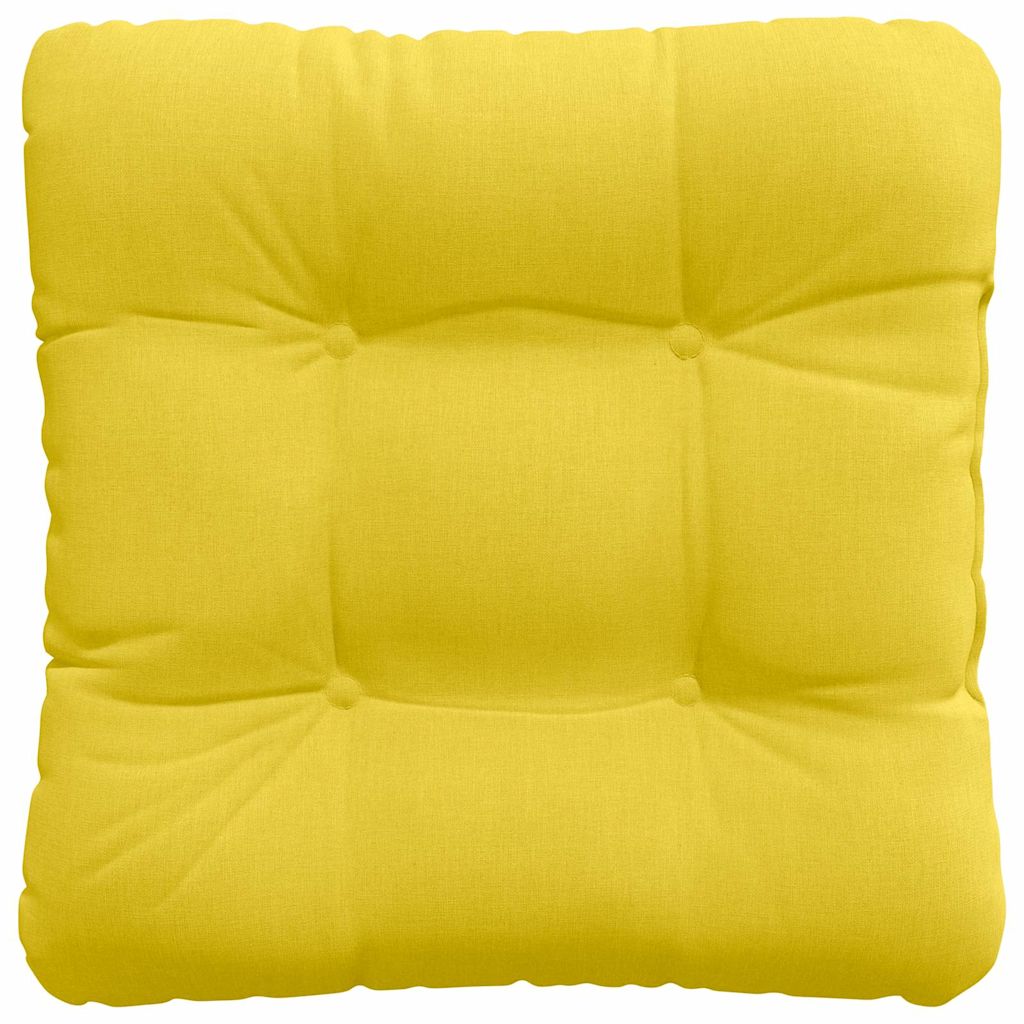 Ülőpárnák 4 pcs Szövet Világos sárga 40 x 40 x 12 cm