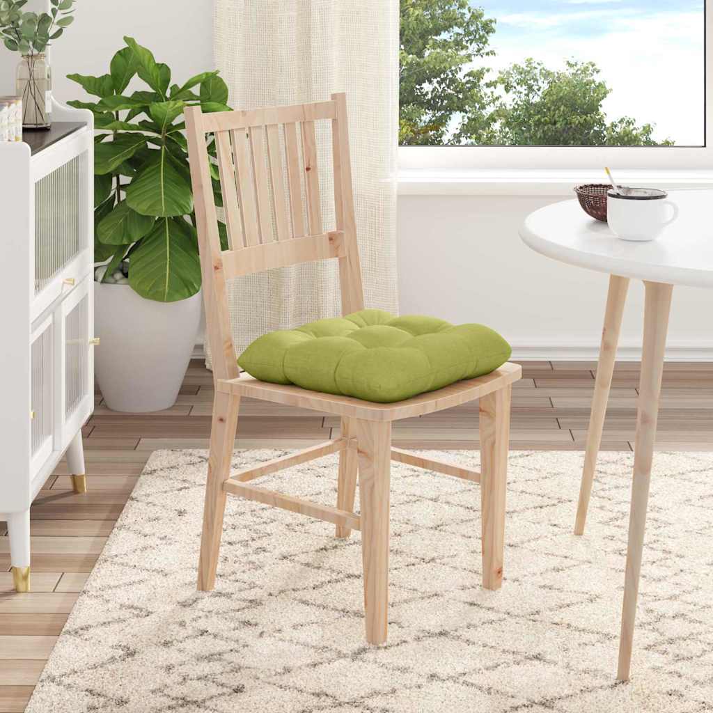 Ülőpárnák 4 pcs Szövet Világos zöld 40 x 40 x 12 cm
