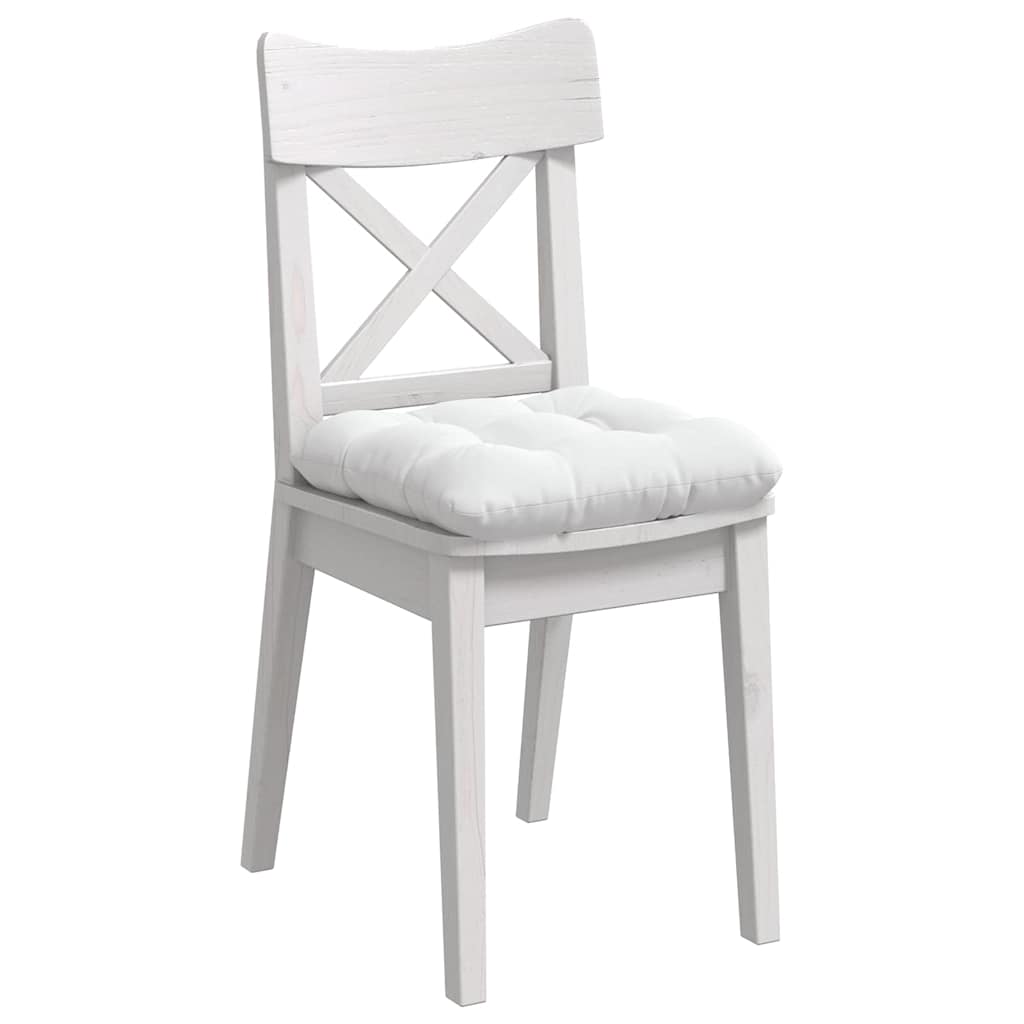 Ülőpárnák 4 pcs Szövet Fehér 40 x 40 x 12 cm