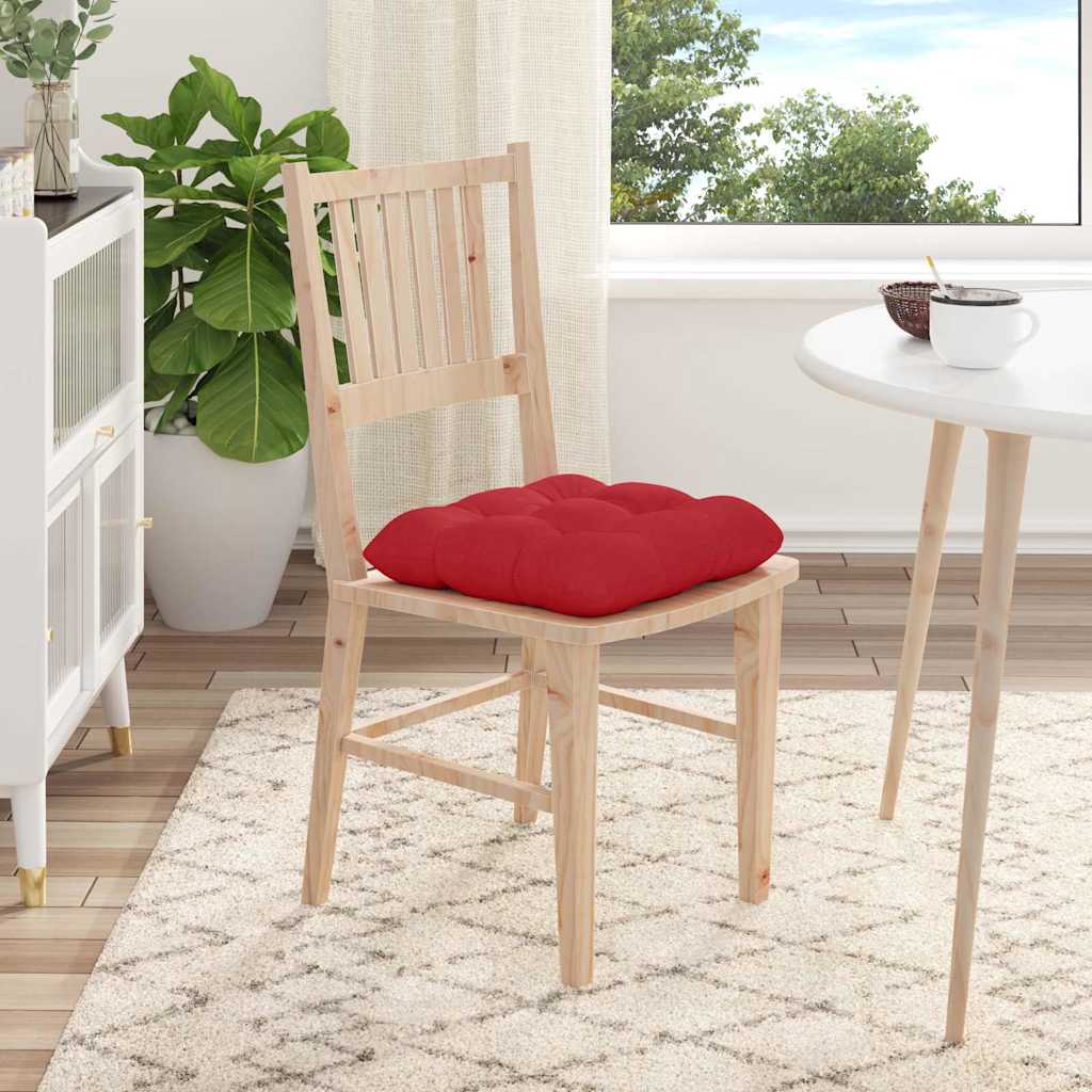 Ülőpárnák 4 pcs Szövet Piros 40 x 40 x 12 cm
