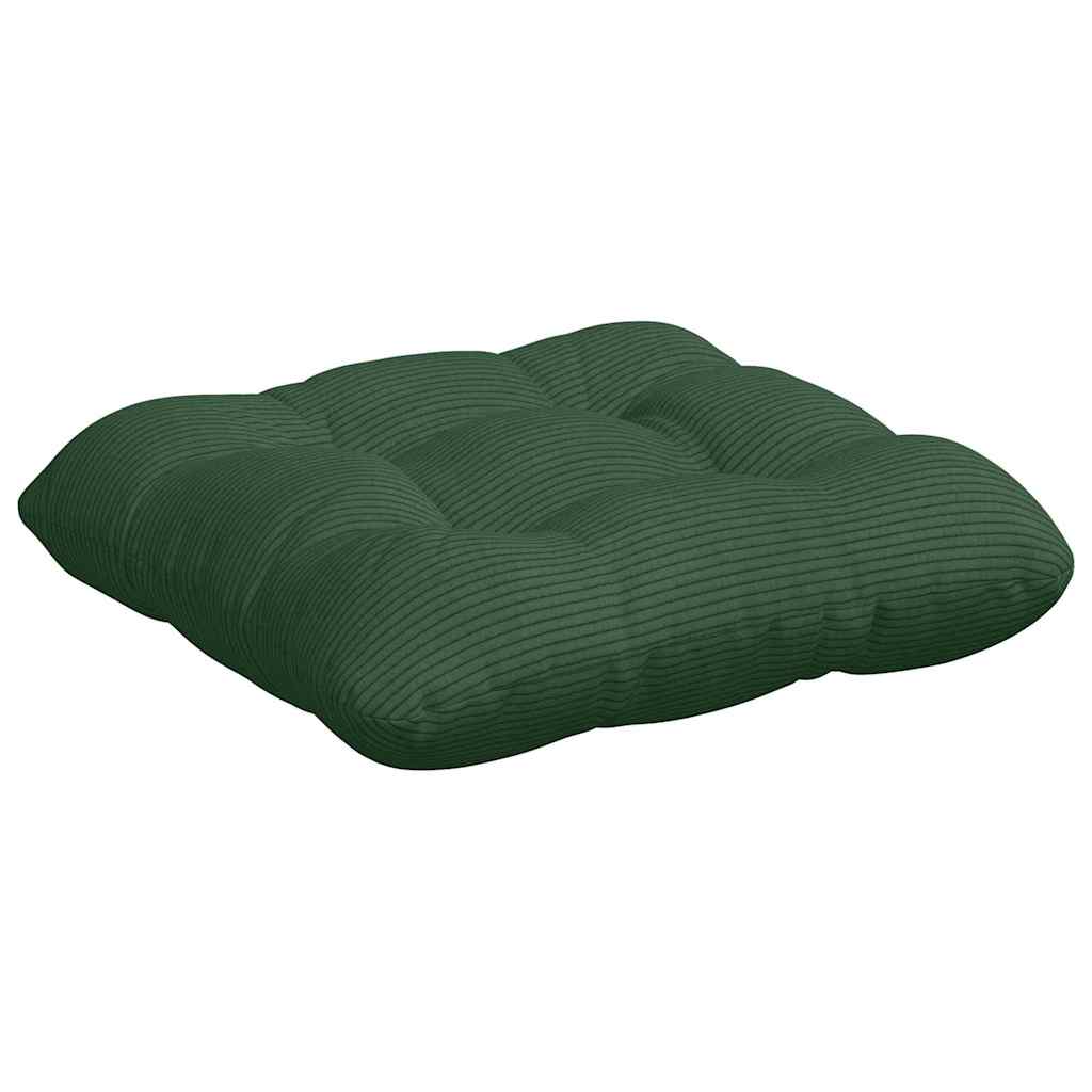 Ülőpárnák 4 pcs Bársonyos szövet Sötétzöld 40 x 40 cm