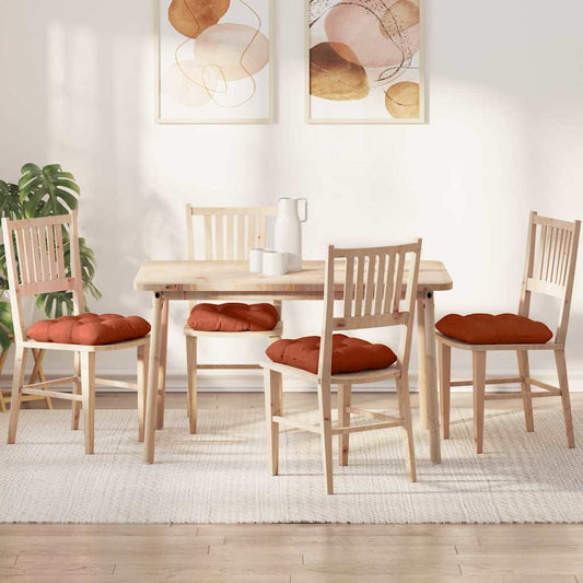 Ülőpárnák 4 pcs Piros Narancs 40 x 40 cm Bársonyos szövet