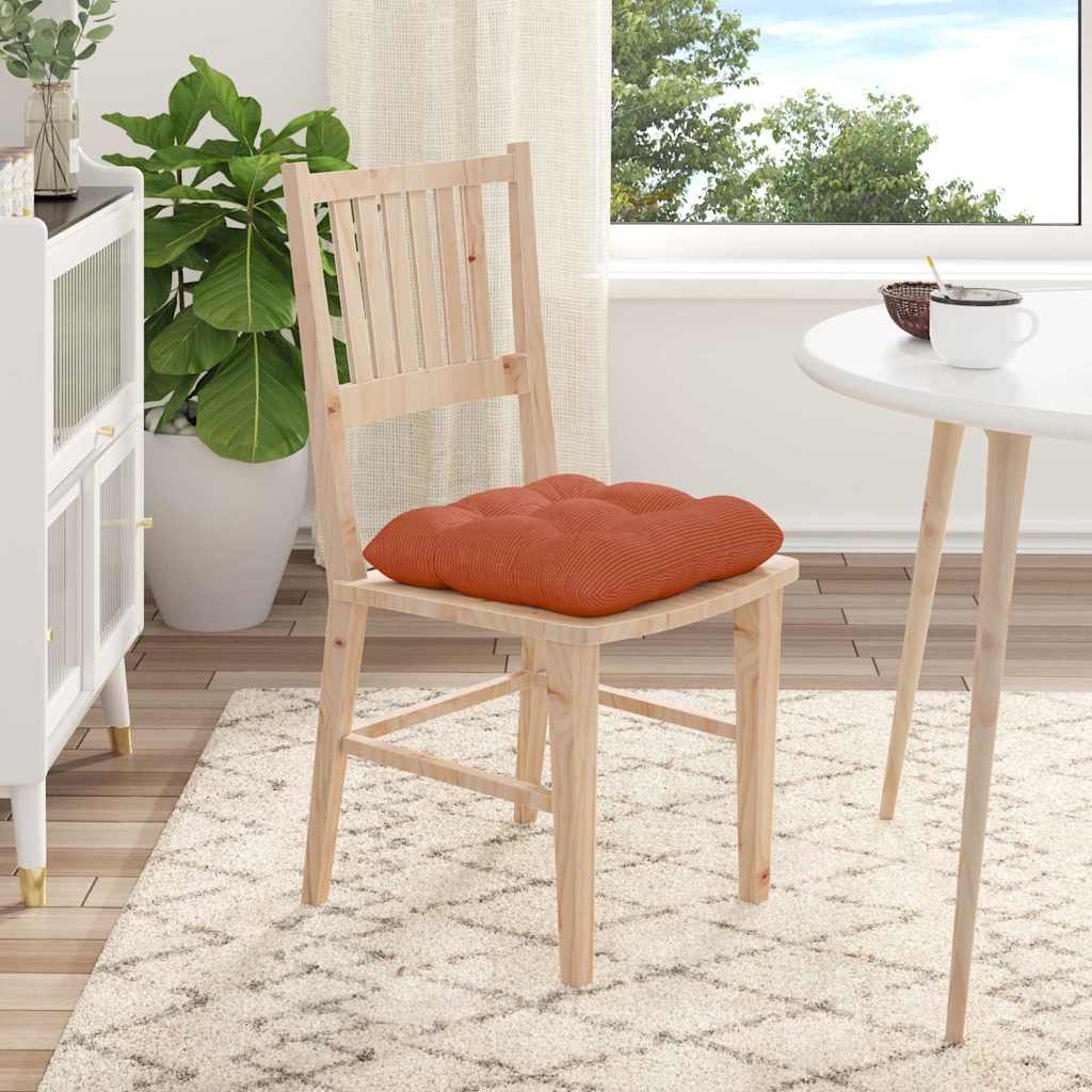 Ülőpárnák 4 pcs Bársonyos szövet Piros Narancs 40 x 40 cm