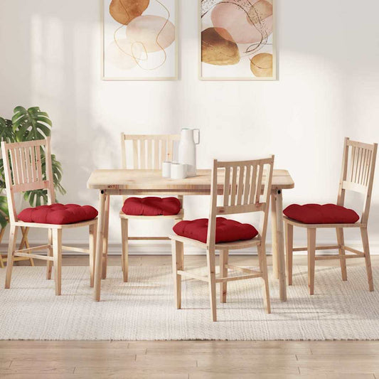 Ülőpárnák 4 pcs Piros 45 x 45 x 12 cm szövet