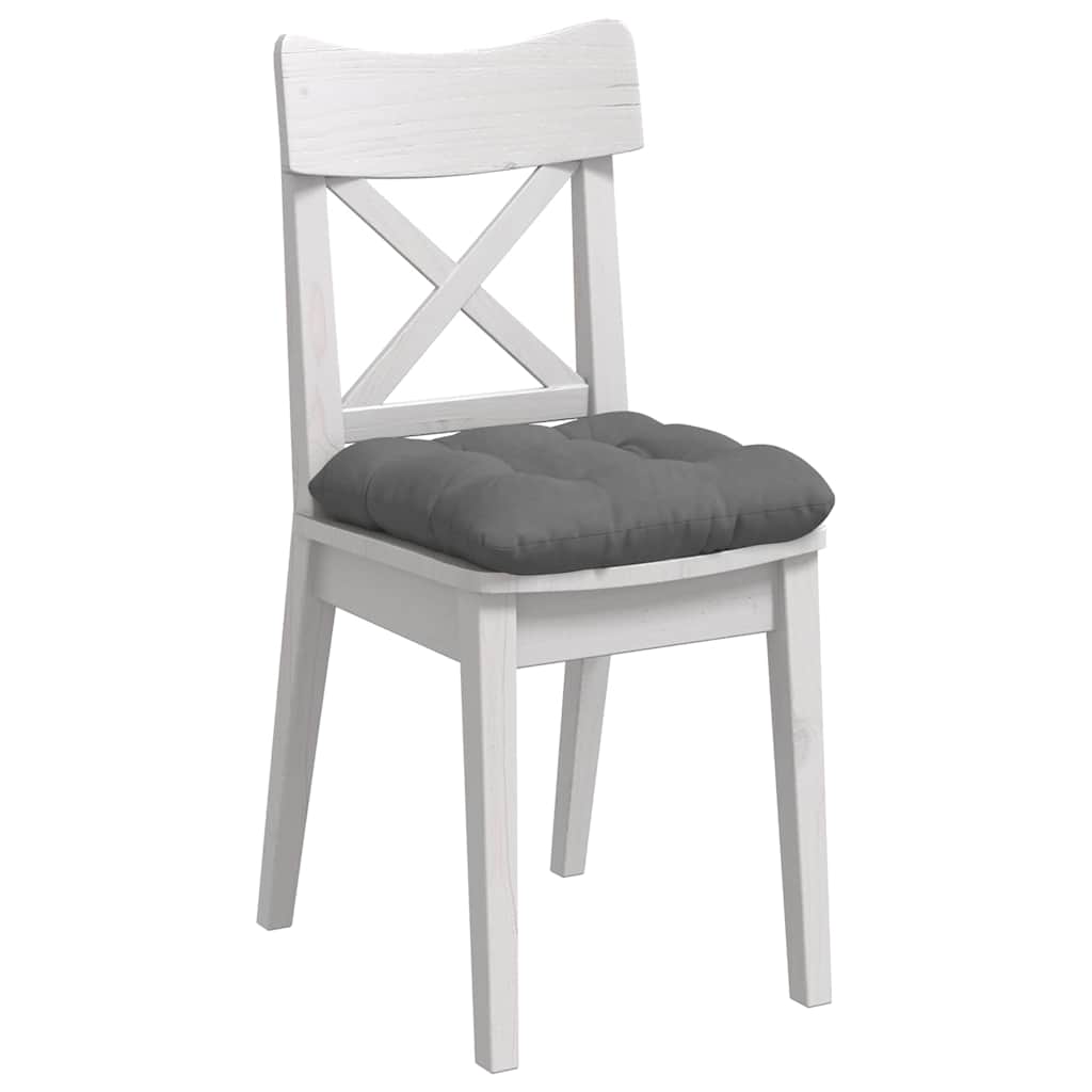 Ülőpárnák 4 pcs Mikroszálas Szövet Sötétszürke 45 x 45 cm