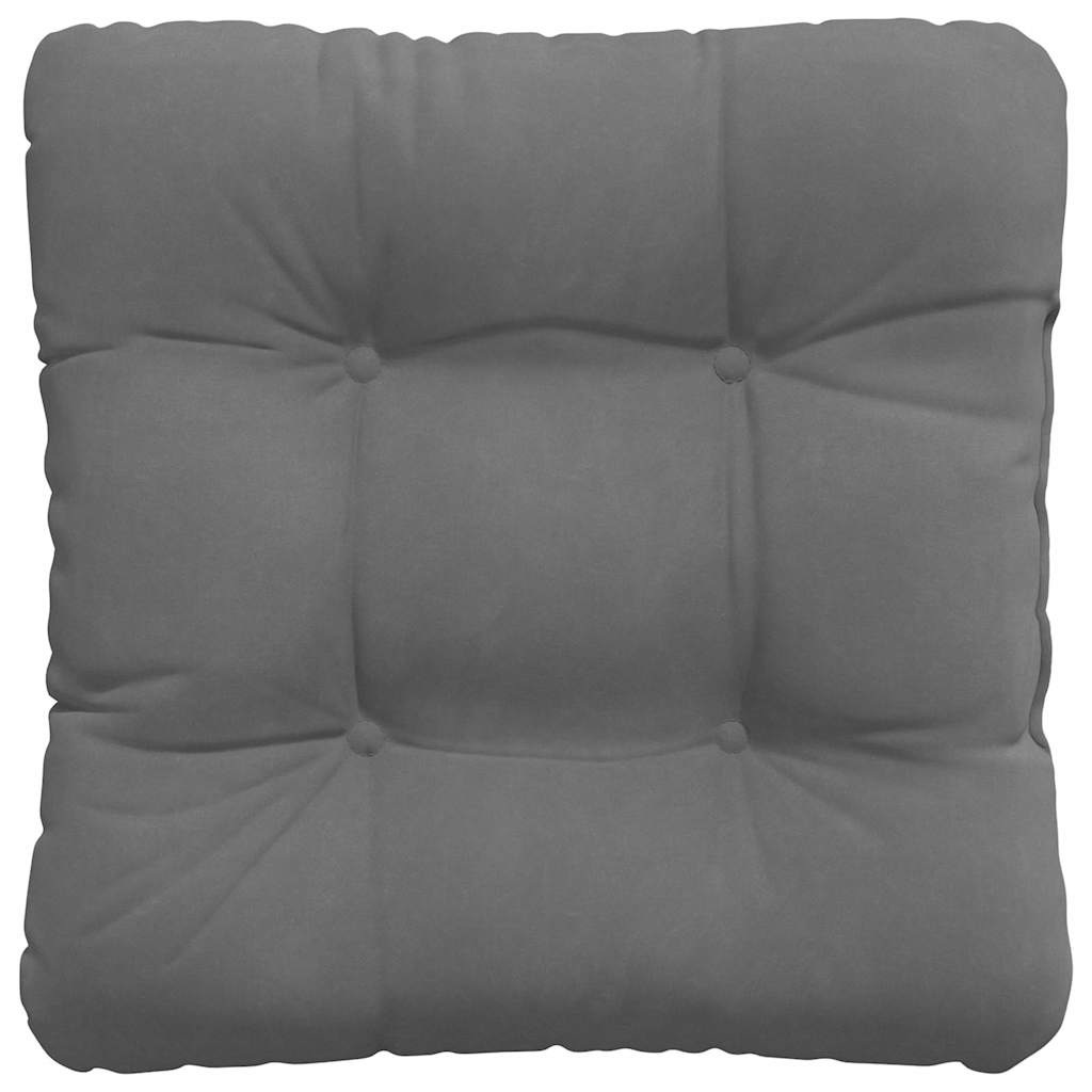 Ülőpárnák 4 pcs Mikroszálas Szövet Sötétszürke 45 x 45 cm