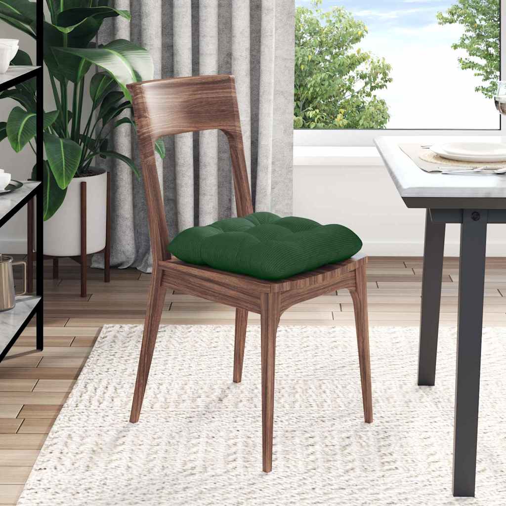 Ülőpárnák 4 pcs Bársonyos szövet Sötétzöld 45 x 45 cm