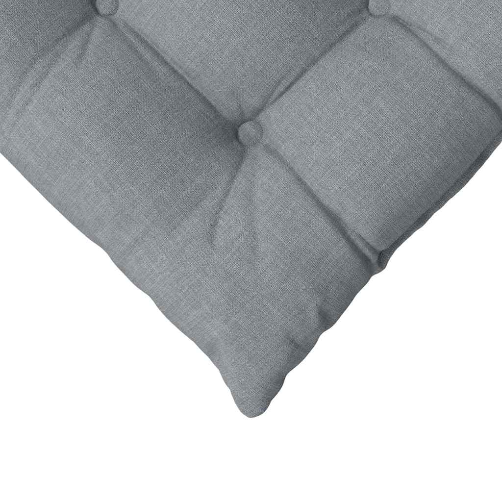 Ülőpárnák 4 pcs Szövet Világosszürke 40 x 40 x 6 cm