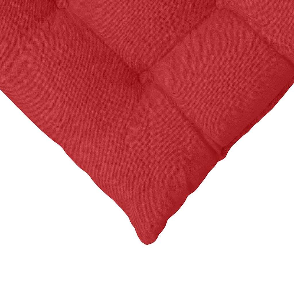Ülőpárnák 4 pcs Szövet Piros 40 x 40 x 6 cm