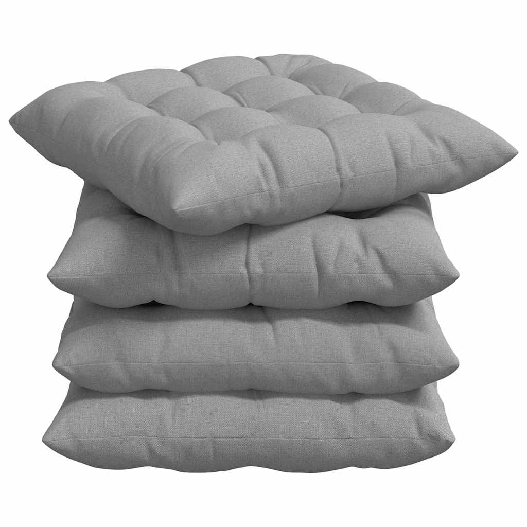 Ülőpárnák 4 pcs Szövet Felhőszürke 40 x 40 x 6 cm