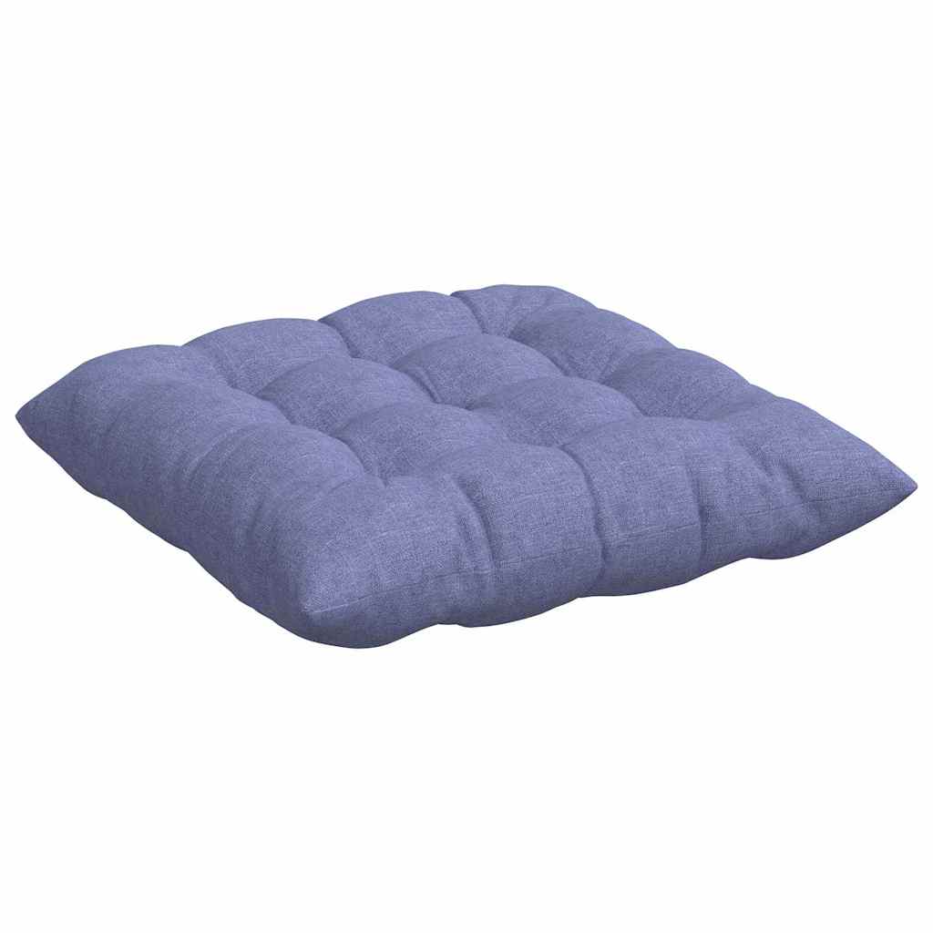 Ülőpárnák 4 pcs Szövet Farmerkék 40 x 40 x 6 cm