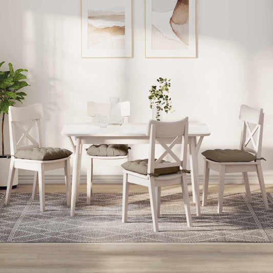 Ülőpárnák 4 pcs Tópszínű 40 x 40 x 6 cm Mikroszálas