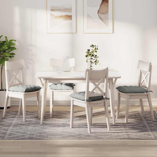 Ülőpárnák 4 pcs Világosszürke 40 x 40 x 6 cm Mikroszálas