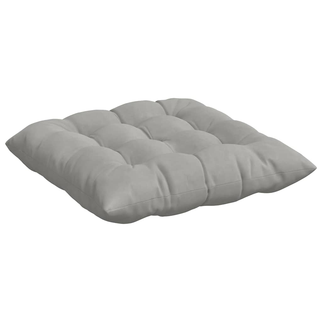 Ülőpárnák 4 pcs Mikroszálas Világosszürke 40 x 40 x 6 cm