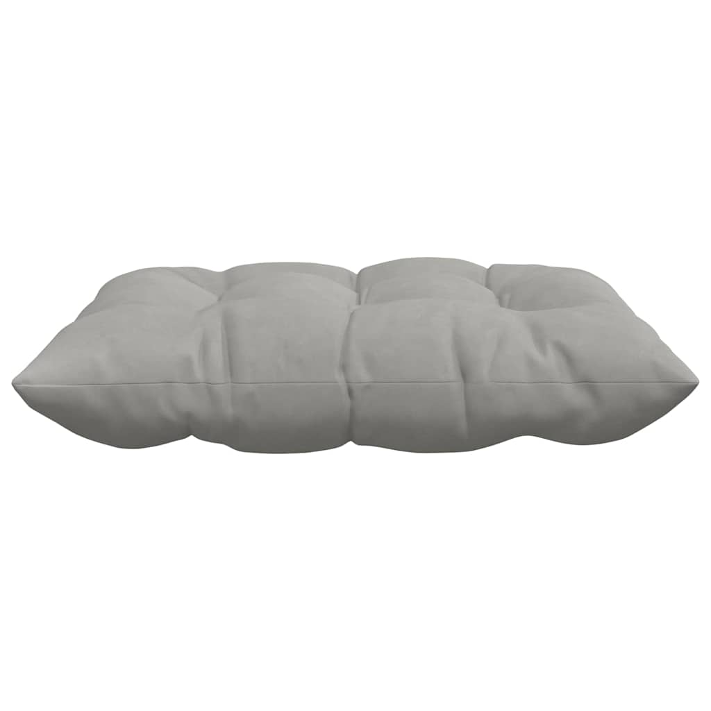 Ülőpárnák 4 pcs Mikroszálas Világosszürke 40 x 40 x 6 cm