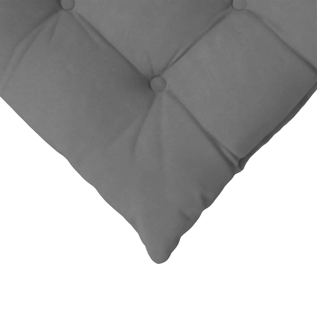 Ülőpárnák 4 pcs Mikroszálas Sötétszürke 40 x 40 x 6 cm