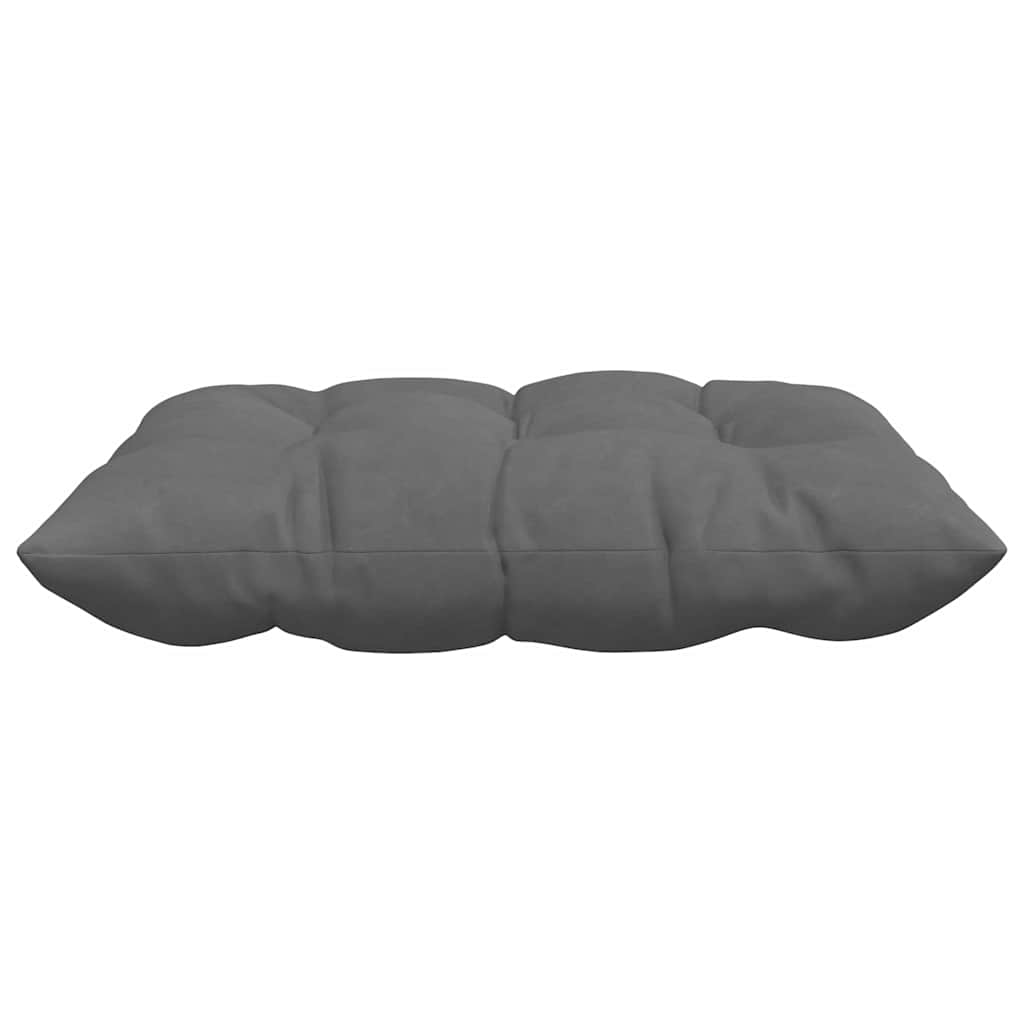 Ülőpárnák 4 pcs Mikroszálas Sötétszürke 40 x 40 x 6 cm