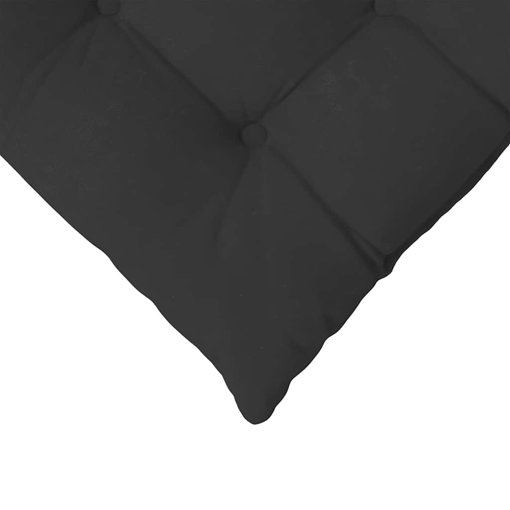 Ülőpárnák 4 pcs Mikroszálas Fekete 40 x 40 x 6 cm