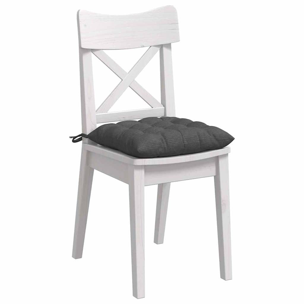 Ülőpárnák 4 pcs Bársonyos szövet Sötétszürke 40 x 40 x 6 cm