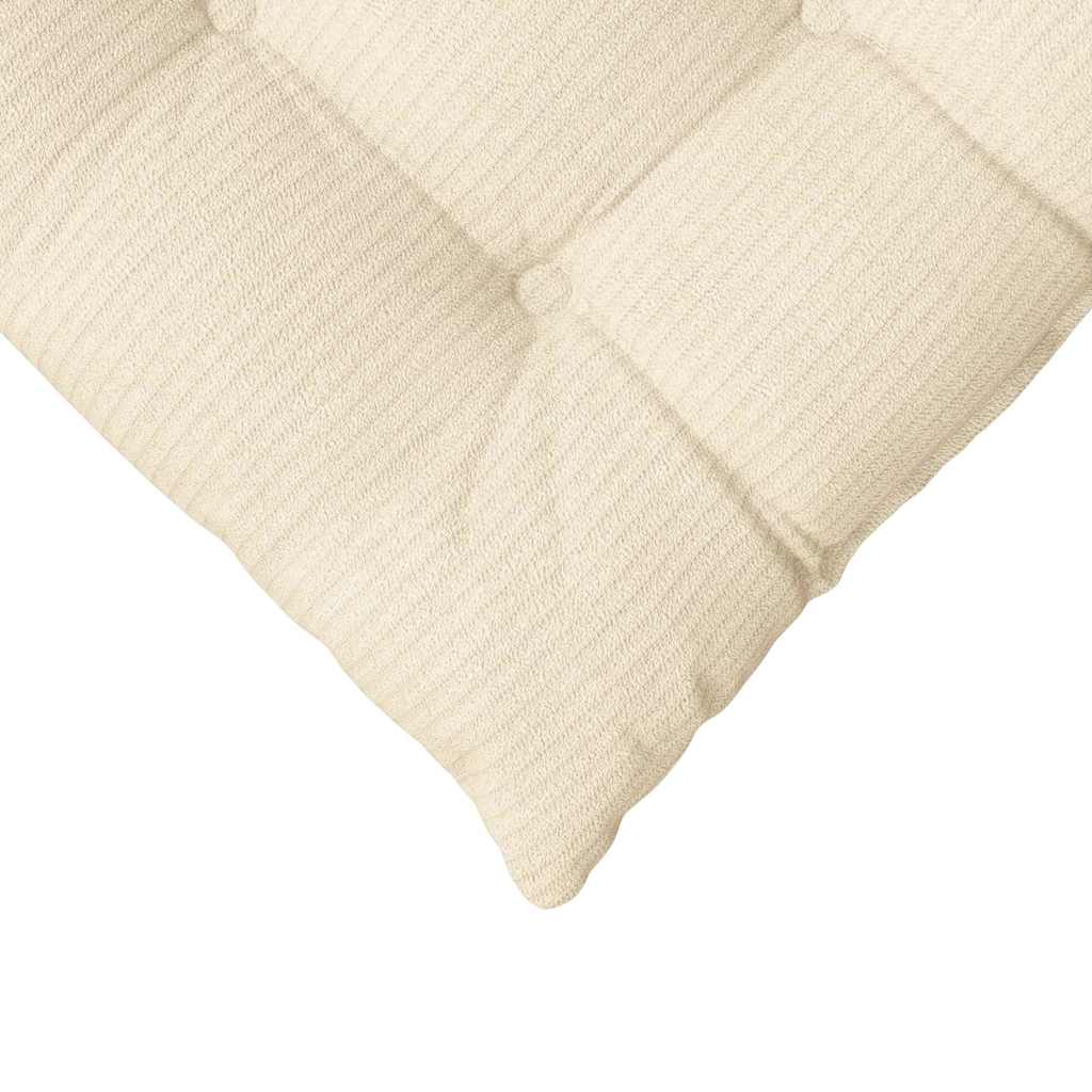 Ülőpárnák 4 pcs Bársonyos szövet Krémszínű 40 x 40 x 6 cm