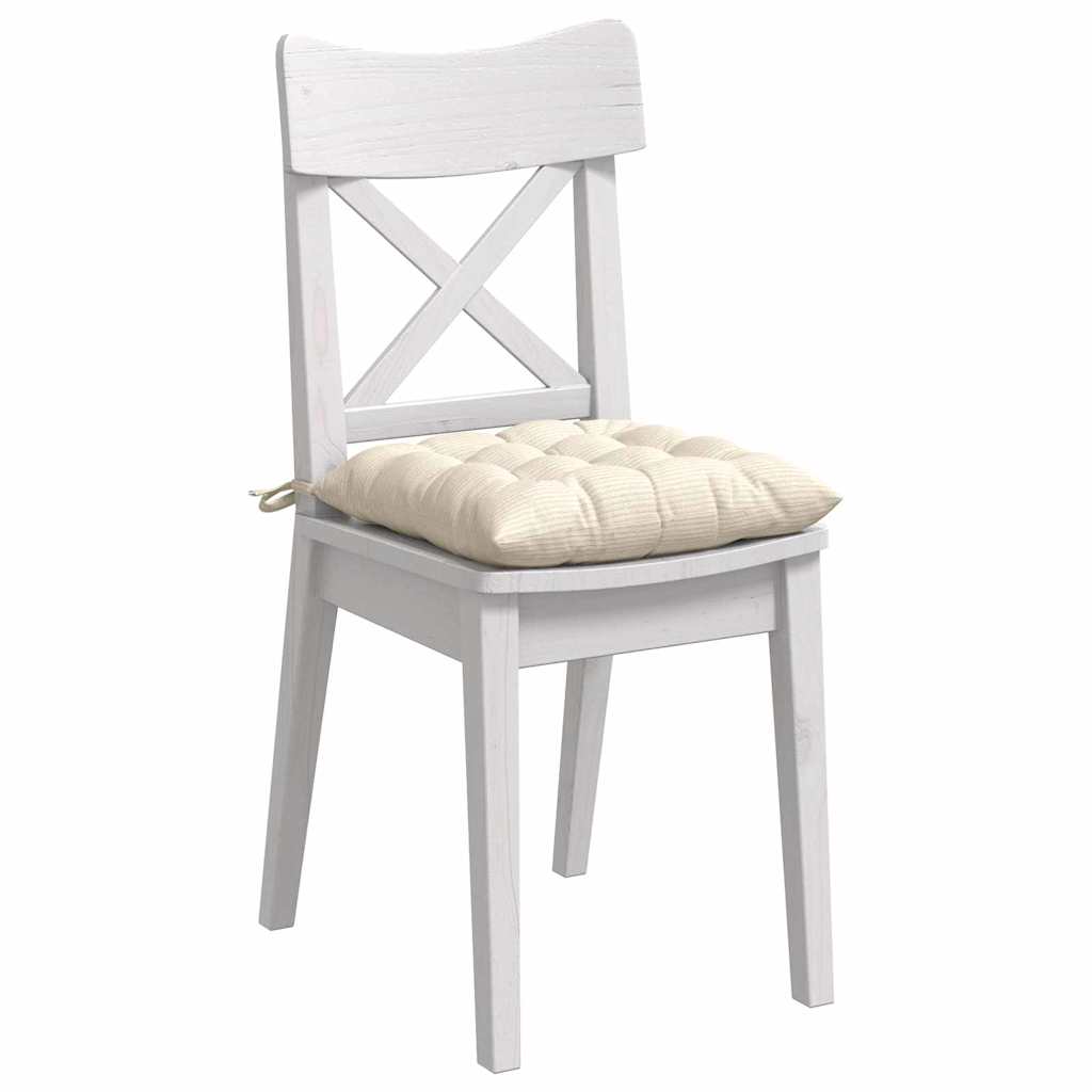 Ülőpárnák 4 pcs Bársonyos szövet Krémszínű 40 x 40 x 6 cm