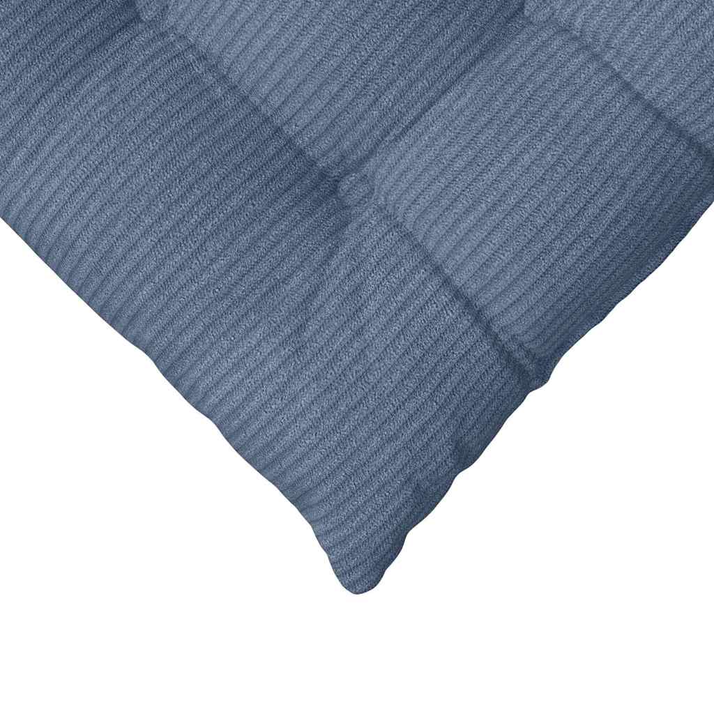 Ülőpárnák 4 pcs Bársonyos szövet Kék 40 x 40 x 6 cm