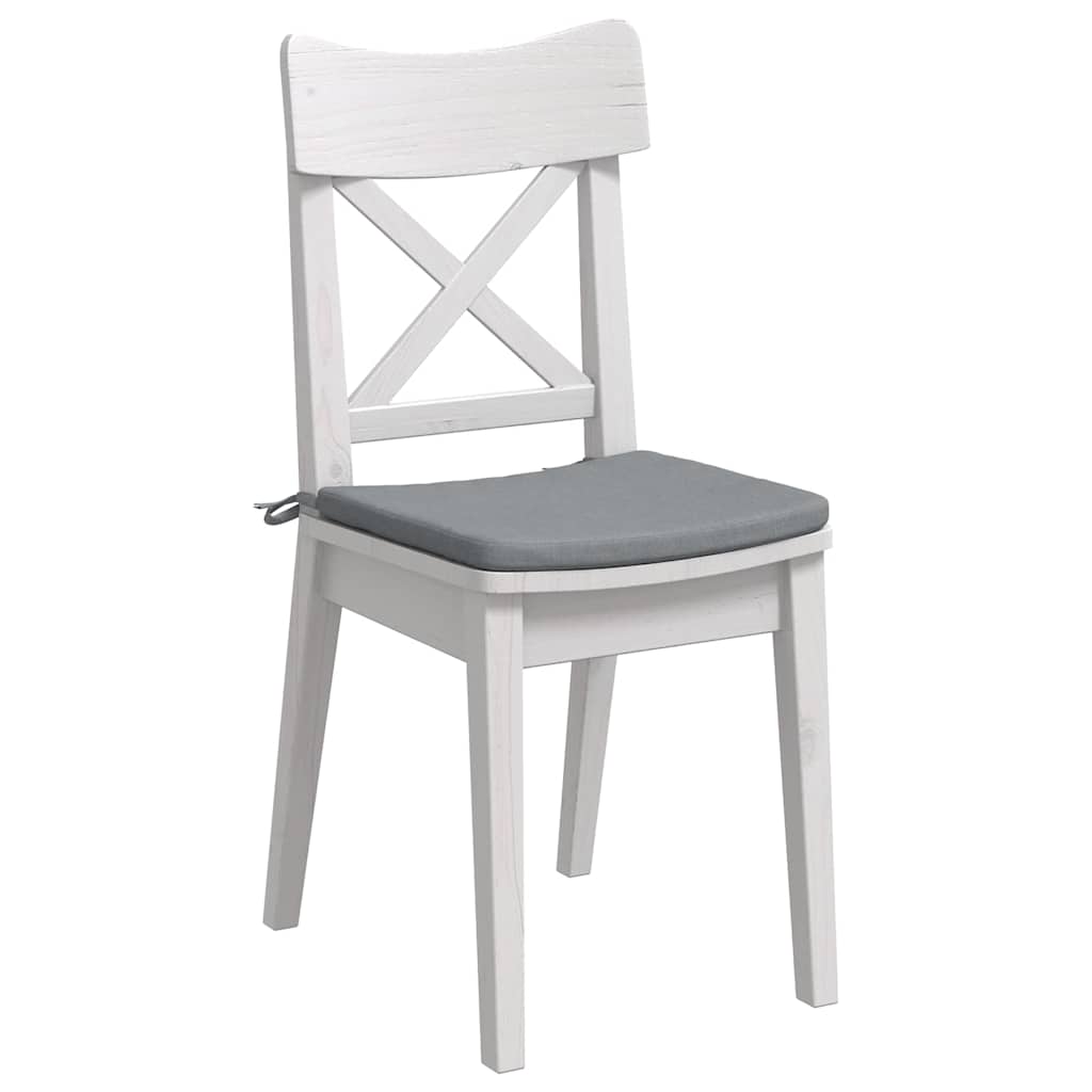Ülőpárnák 4 pcs Világosszürke 40 x 40 x 3 cm szövet