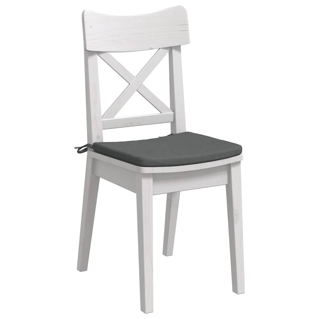 Ülőpárnák 4 pcs Sötétszürke 40 x 40 x 3 cm szövet
