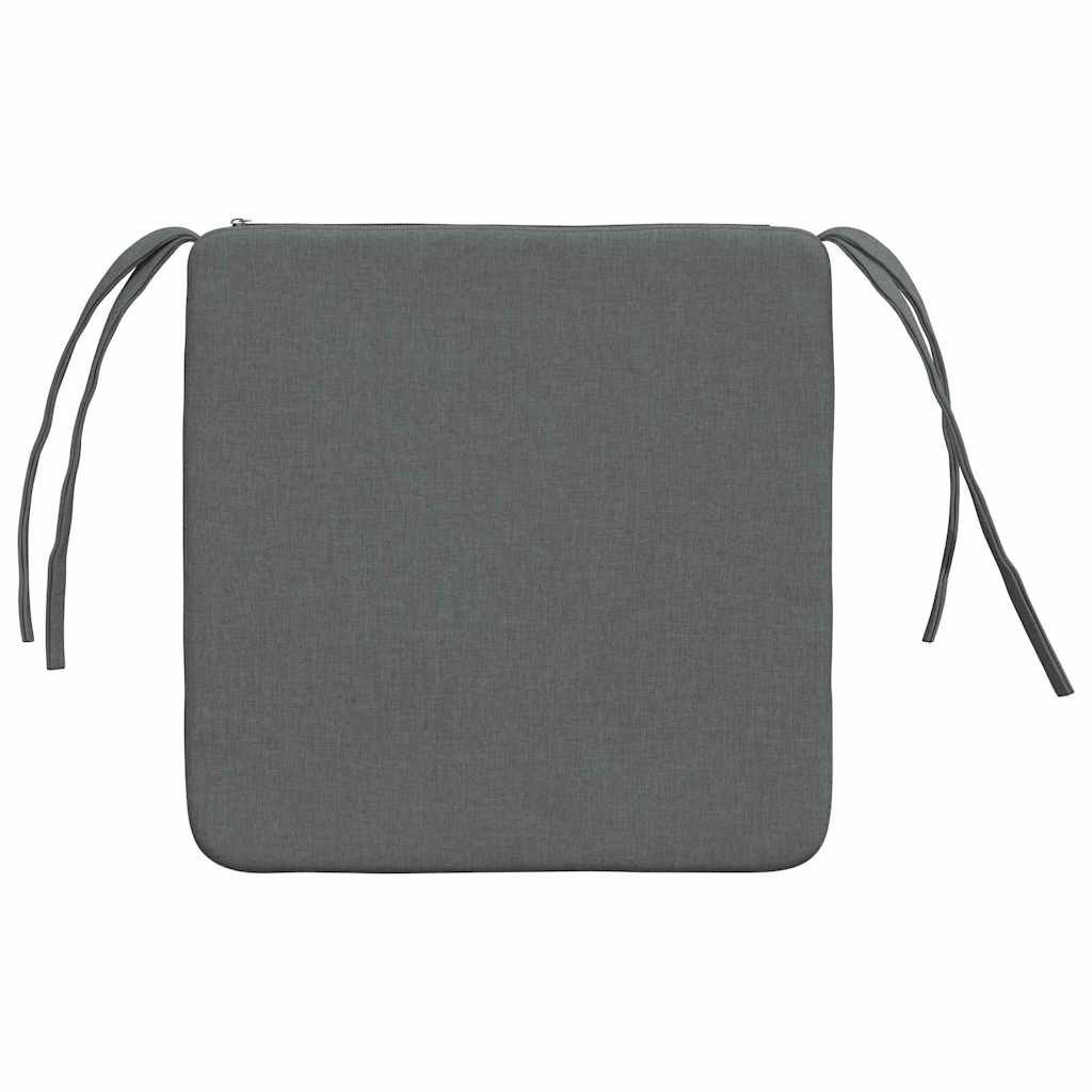 Ülőpárnák 4 pcs Sötétszürke 40 x 40 x 3 cm szövet