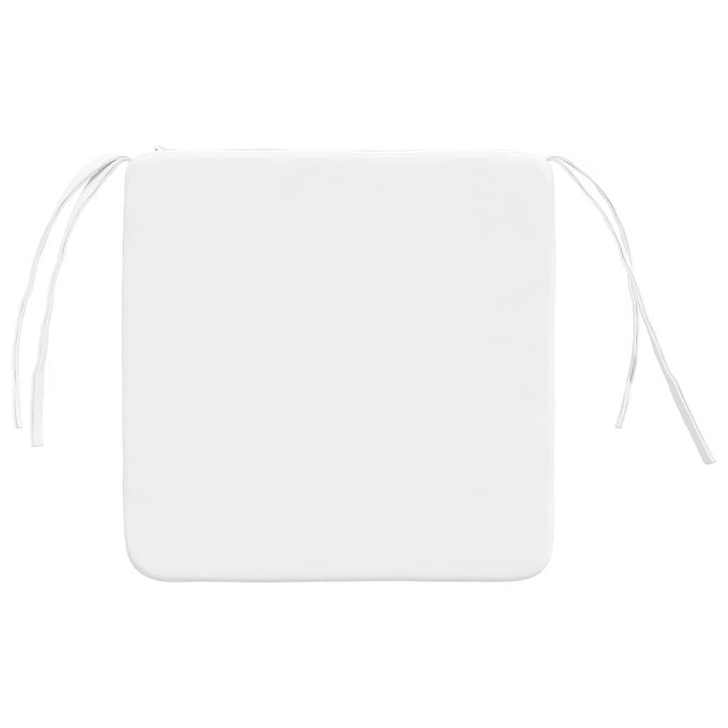 Ülőpárnák 4 pcs Fehér 40 x 40 x 3 cm szövet