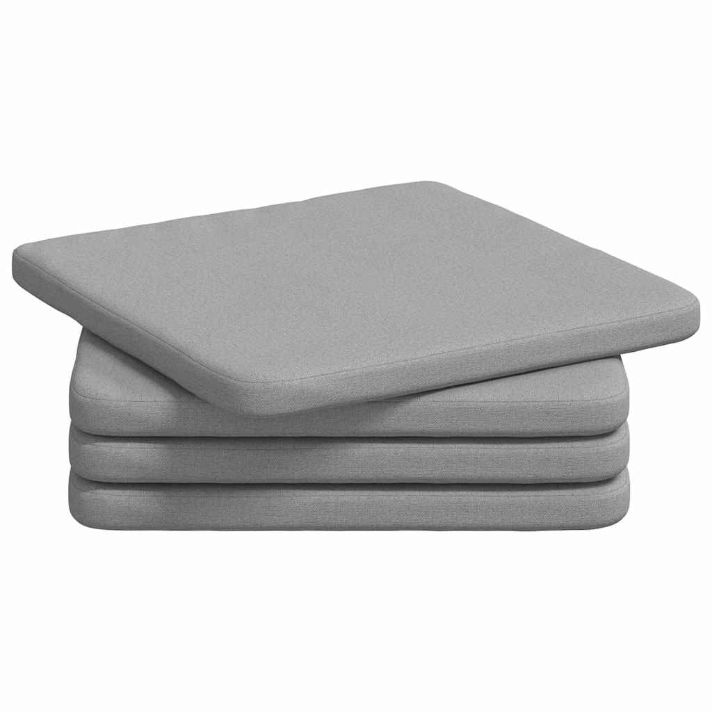 Ülőpárnák 4 pcs Felhőszürke 40 x 40 x 3 cm szövet