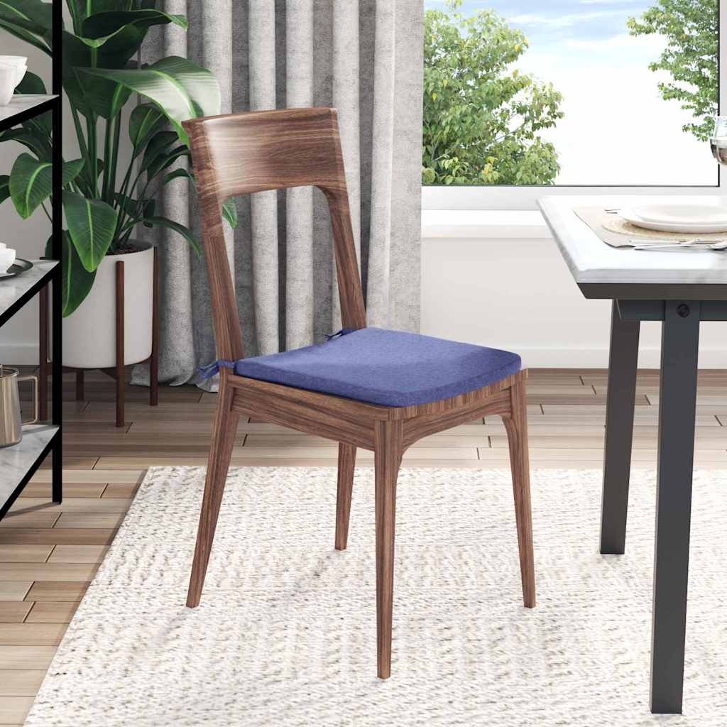 Ülőpárnák 4 pcs Farmerkék 40 x 40 x 3 cm szövet
