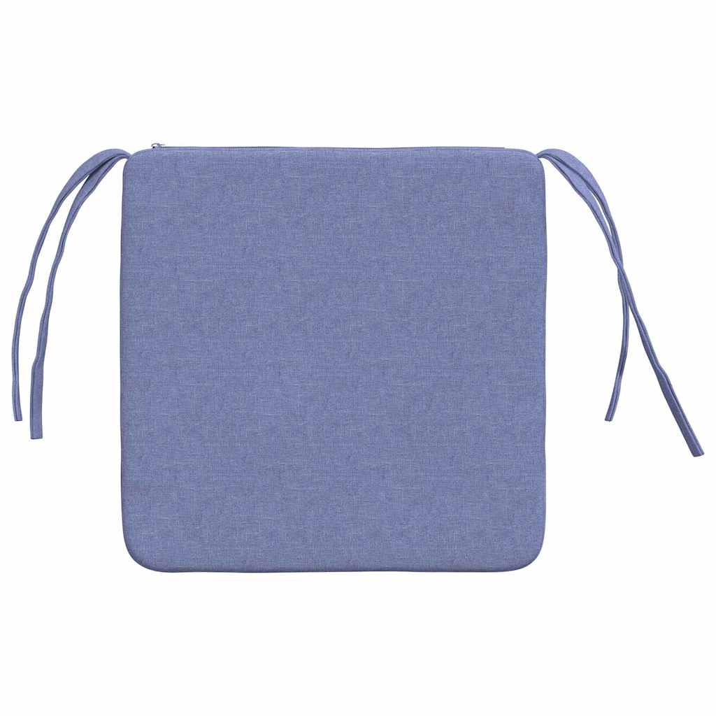 Ülőpárnák 4 pcs Farmerkék 40 x 40 x 3 cm szövet