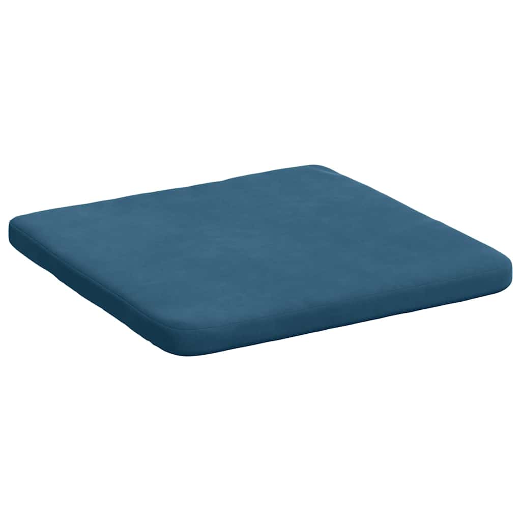 Ülőpárnák 4 pcs Kék 40 x 40 x 3 cm Bársony