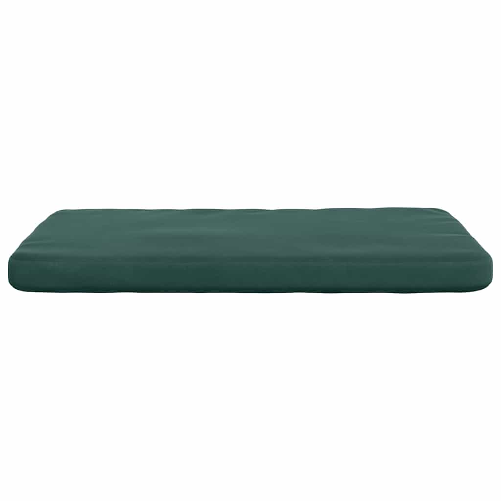 Ülőpárnák 4 pcs Sötétzöld 40 x 40 x 3 cm Bársony