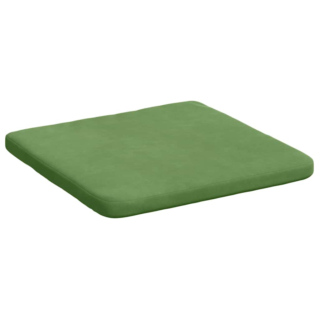 Ülőpárnák 4 pcs Világos zöld 40 x 40 x 3 cm Bársony